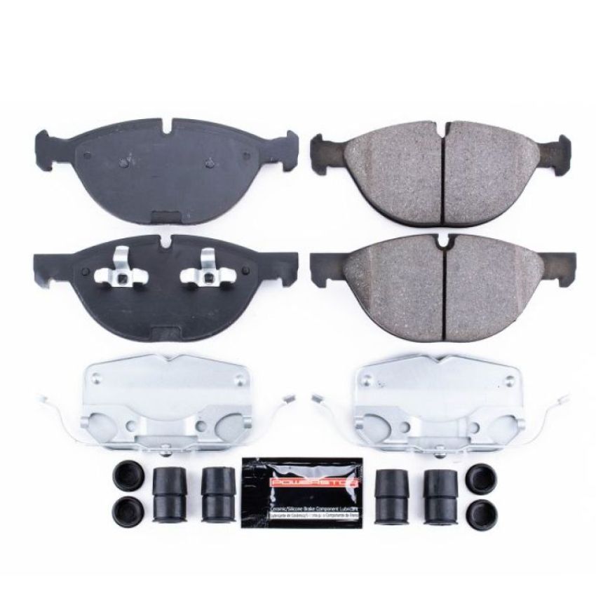 PowerStop Z23-1381 PowerStop - Z23 Daily Driver Carbon-Fiber Ceramic Brake Pads with Hardware Kit