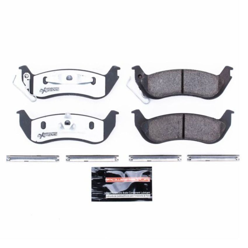 PowerStop Z26-932 PowerStop - Z26 Performance Carbon-Fiber Ceramic Brake Pads with Hardware Kit