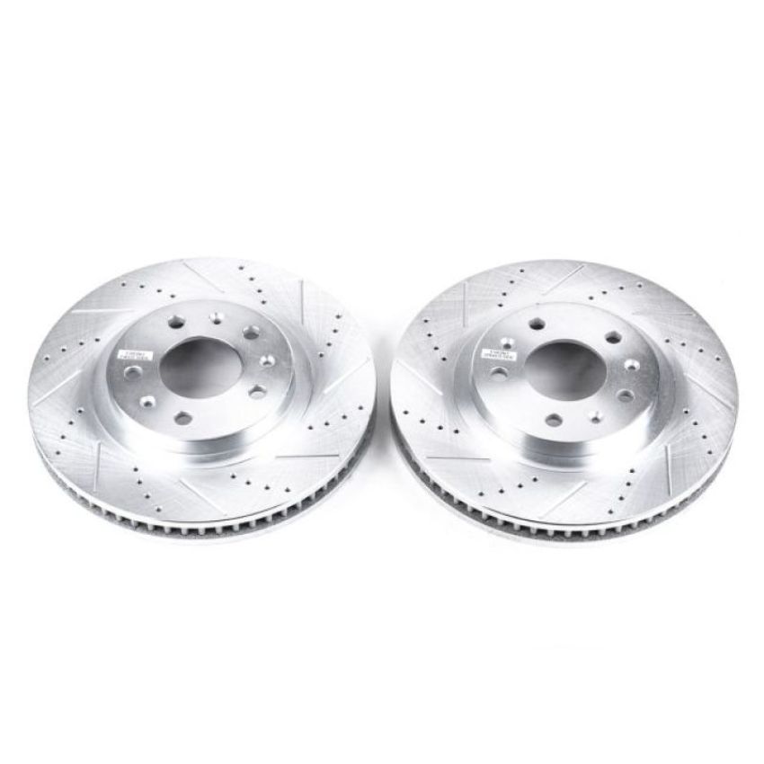 PowerStop AR82102XPR PowerStop Evolution Performance Drilled, Slotted & Plated Brake Rotor Pair