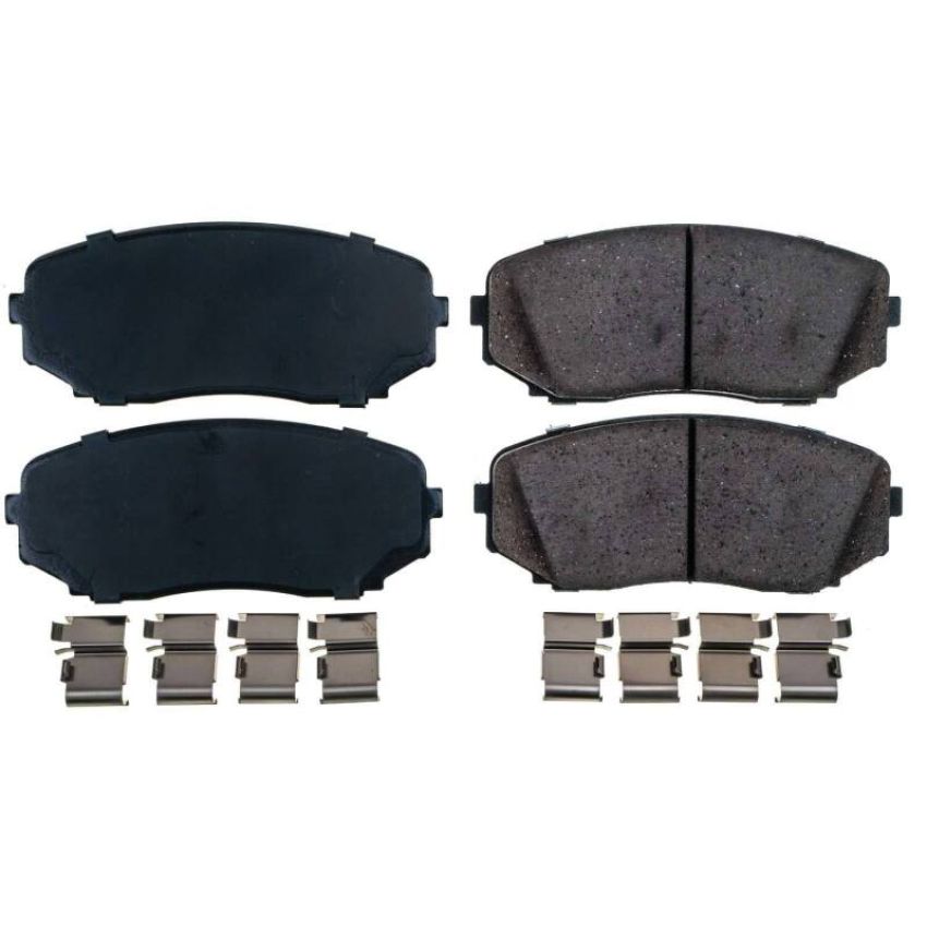 PowerStop 17-1258N PowerStop - Z17 Low-Dust Ceramic Brake Pads with Hardware