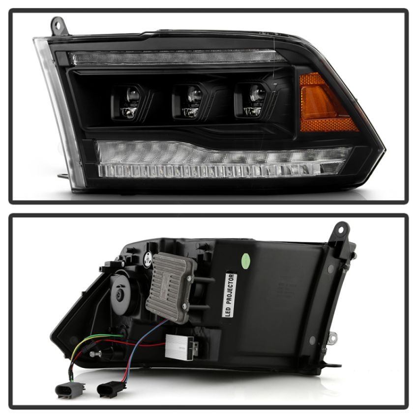 SPYDER 5088666 High-Power LED Module ( Low Beam ) Equipped Headlights - Version 2 - Black