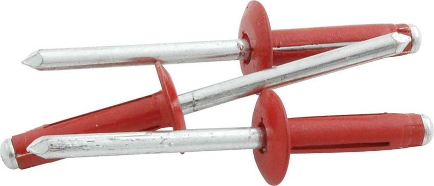 ALLSTAR PERFORMANCE ALL18189 Md Hd Rivet 250Pk Red Flange Type Alum Mandrel