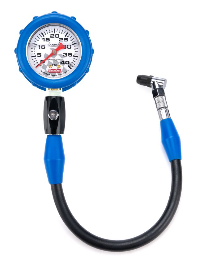 QUICKCAR RACING PRODUCTS QRP56-041 Tire Gauge 40 PSI Liquid Filled