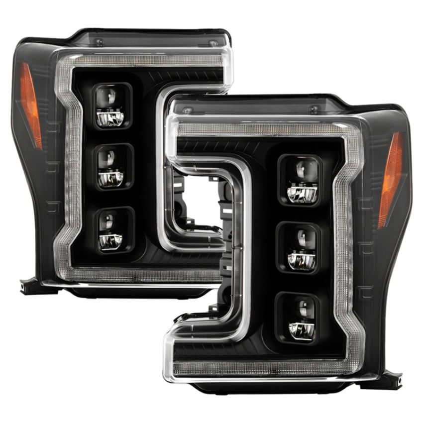 SPYDER 5087430 LED Headlights - Sequential Turn Signal - Chrome
