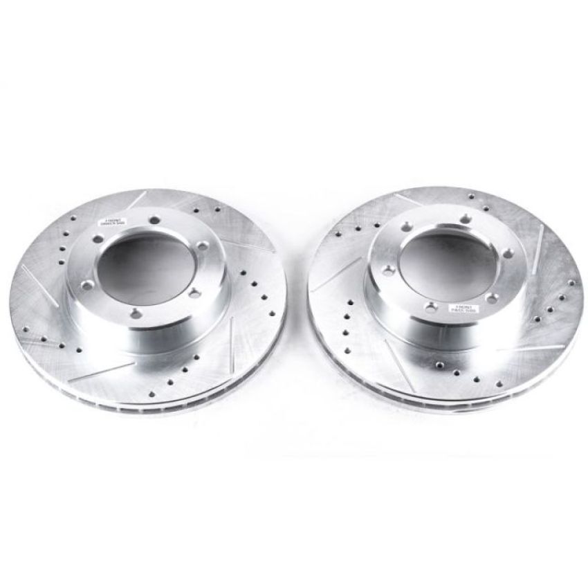 PowerStop JBR740XPR PowerStop Evolution Performance Drilled, Slotted & Plated Brake Rotor Pair