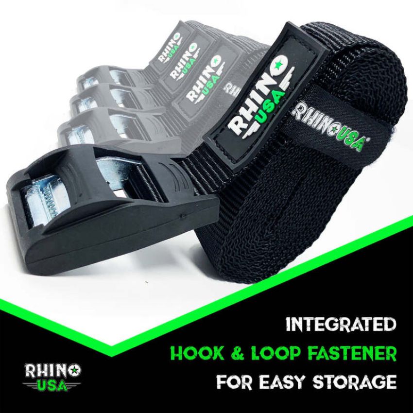 Rhino USA LASHING-STRAP-4PK Lashing Straps 1In X 12Ft - Set Of 4