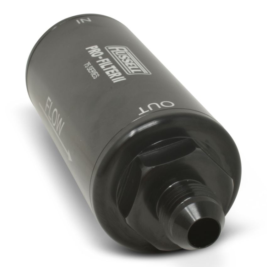 Russell 751001 Performance ProFilter 2 Fuel Filter 6 1/4in Long 10 Micron 10AN Male In/Out - Black
