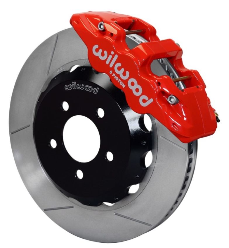Wilwood 140-14289-R AERO6 Front Hat Kit 15.00 Red 2016-Up Camaro w/Lines