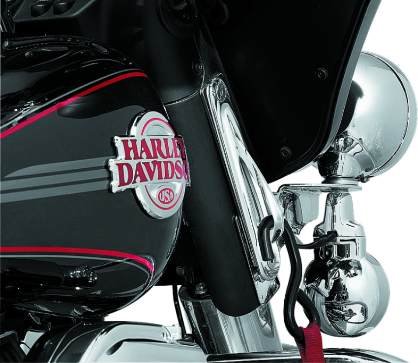 Kuryakyn 928 Custom Teardrop Tie-Down Brackets 83-13 Touring Chrome
