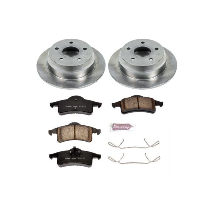 PowerStop KOE2151 OE Stock Replacement Low-Dust Ceramic Brake Pad and Rotor Kit