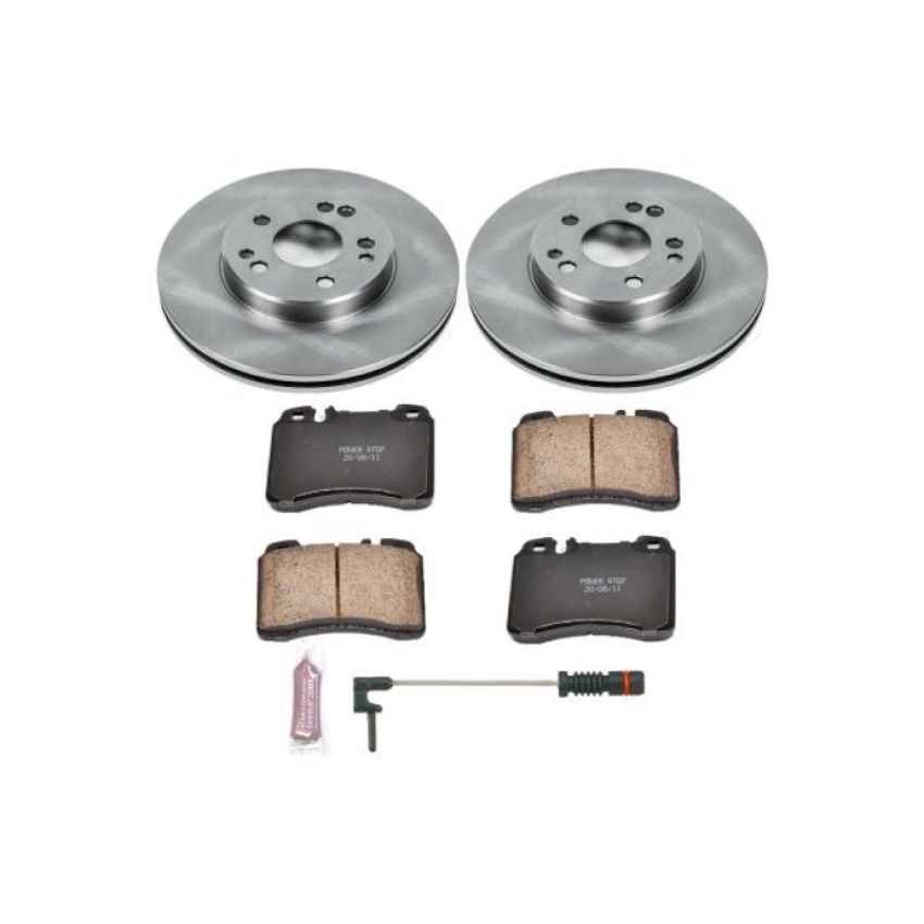PowerStop KOE5020 OE Stock Replacement Low-Dust Ceramic Brake Pad and Rotor Kit