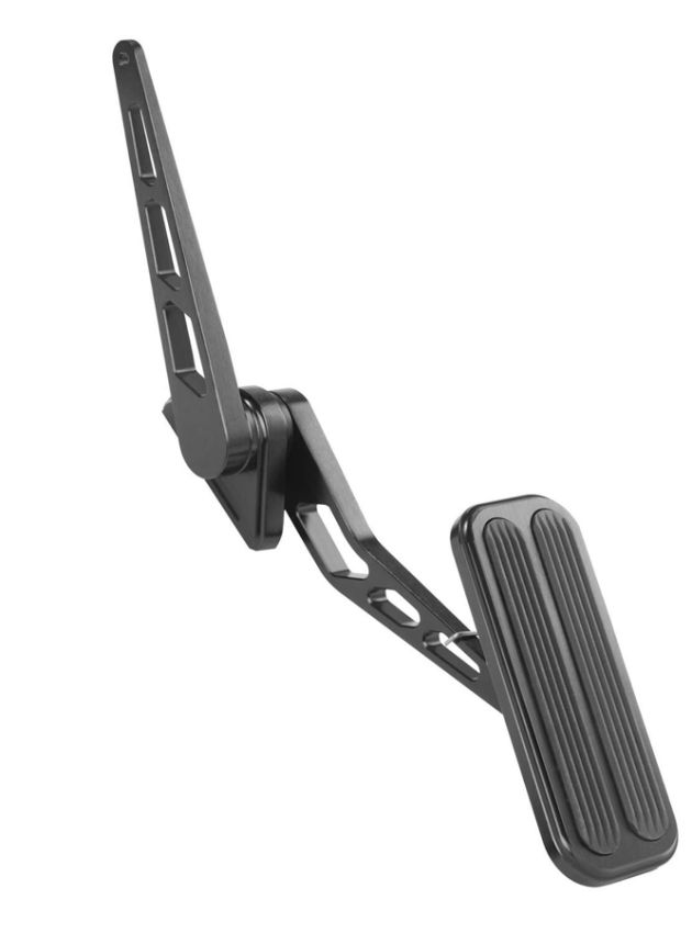 LOKAR LOKXBFG-6012 Blk XL Billet Aluminum Throttle Pedal w/Rubber