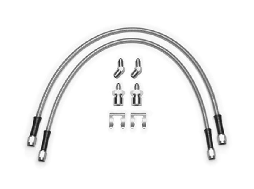 Wilwood 220-16180 18-22 Jeep JL Flexline Kit 20in -3 M10-1.0 IF 1/8-27 NPT Straight 45 Degree