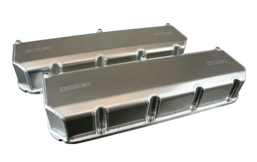 MOROSO MOR68340 SBC Fab Alm Valve Cover Set - CFE 4.400 Bore