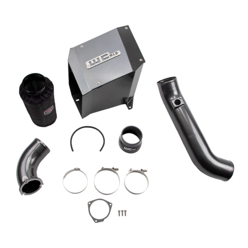 Wehrli WCF100300-BS 01-04 Duramax LB7 4in. Stage 2 Intake Kit - Bengal Silver