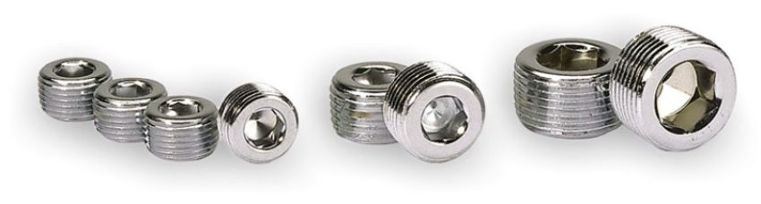MOROSO MOR39152 3/8in. NPT Chrome Pipe Plug 4 Per Package