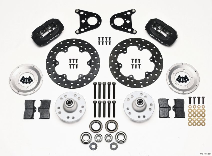 Wilwood 140-1015-BD Forged Dynalite Front Drag Kit Drilled Rotor Art Morrison Strut