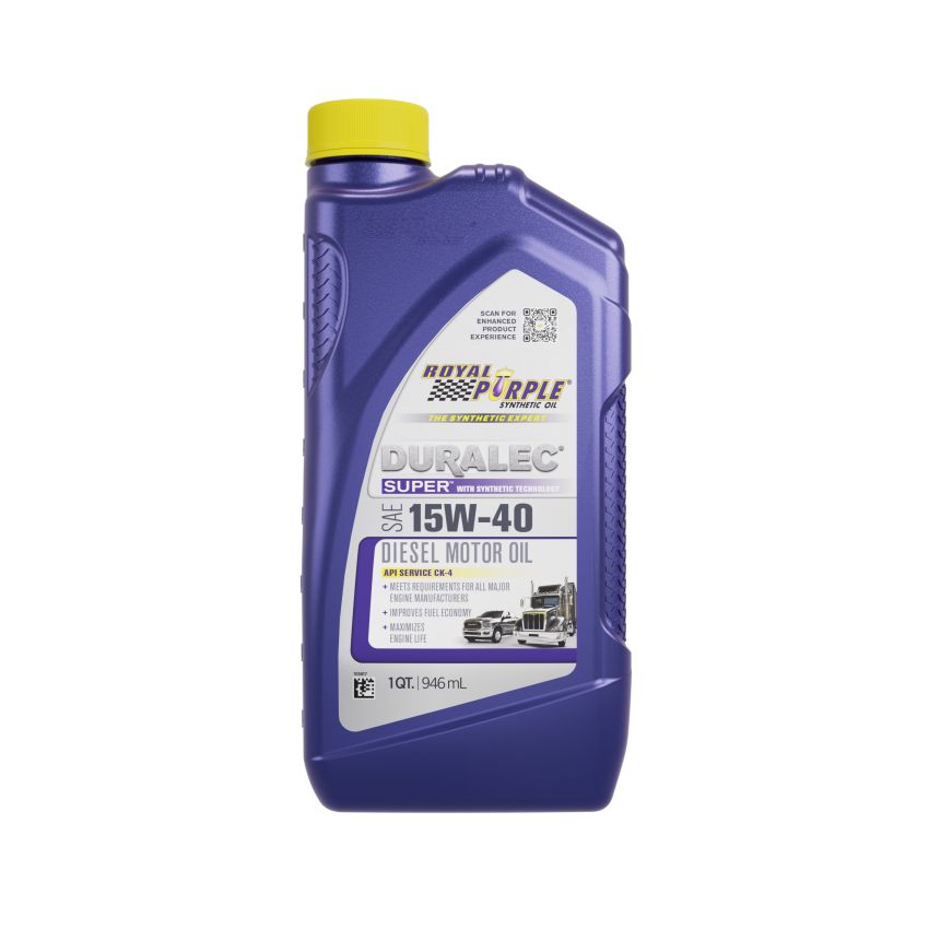 Royal Purple 06154 Duralec Super Diesel 15W-40 CK-4 Motor Oil - 1 Quart