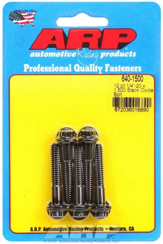 ARP ARP640-1500 Bolt Kit - 12pt. (5) 1/4-20 x 1.500
