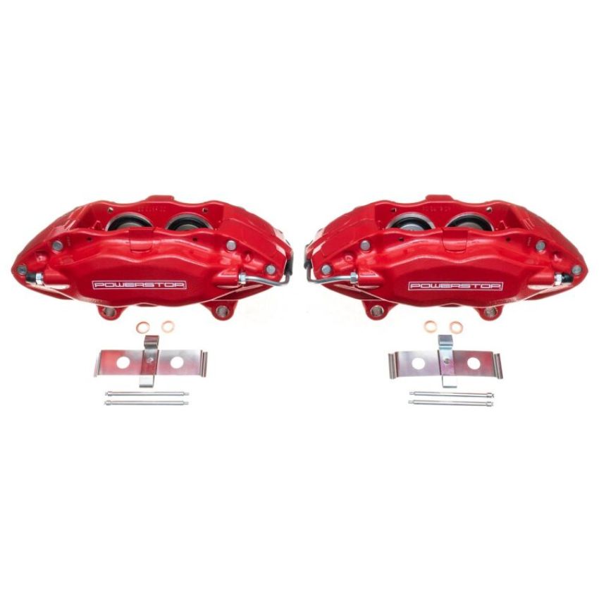 PowerStop S5284 Red Powder Coated Calipers