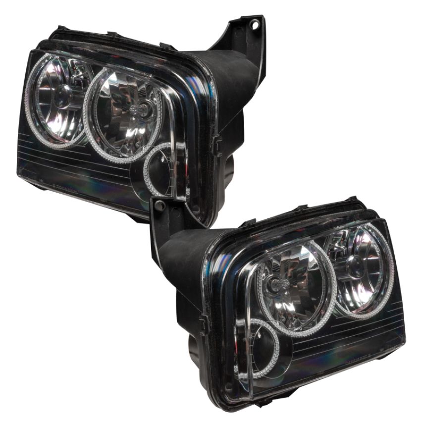 Oracle Lighting 8197-335 2005-2010 Dodge Charger Non-HID LED Halo Headlights - (w/Triple Halos)