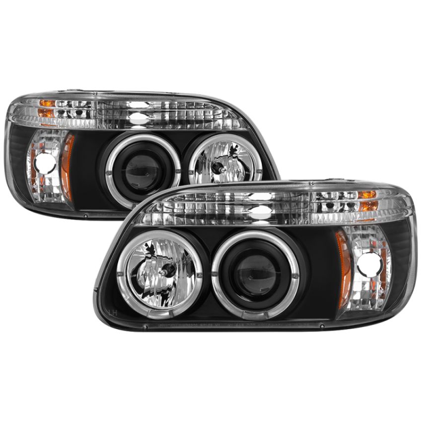 SPYDER 5010131 Projector Headlights - LED Halo - Black