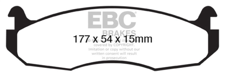 EBC Brakes DP61786 6000 Series Greenstuff Truck/SUV Brakes Disc Pads