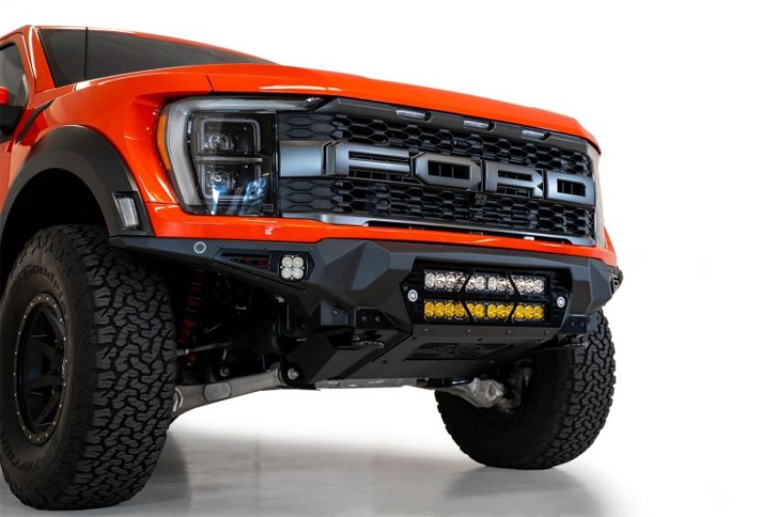 Addictive Desert Designs F210012140103 2021+ Ford Raptor Bomber Front Bumper w/ Dual 20IN LED Mounts