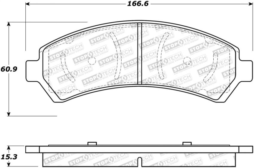 Stoptech 308.07260 Street Brake Pads