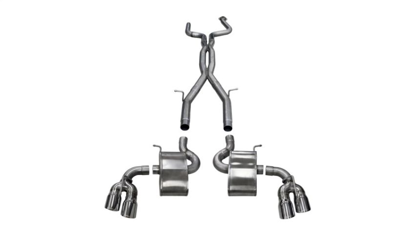 CORSA Performance 14770 Corsa 2016-2024 Chevy Camaro SS 6.2L Xtreme+ 2.75in Cat-Back Dual Rear Exit w/ Twin 4in PolishedTips