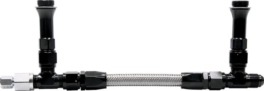 ALLSTAR PERFORMANCE ALL26166 Fuel Line Kit 9-5/16in Std Holley Black