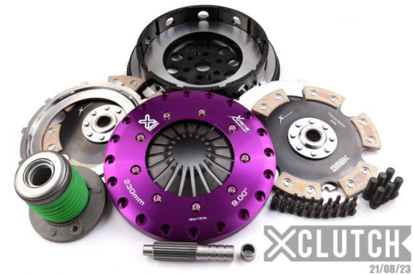 XCLUTCH XKFD23697-2E 15-23 Ford Mustang EcoBoost Premium 2.3L 9in Twin Solid Ceramic Clutch Kit
