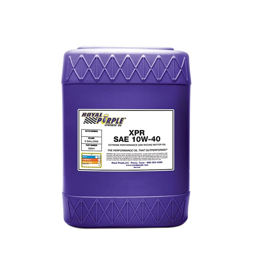 Royal Purple 05041 XPR Synthetic Extreme Performance 10W-40 Racing Oil - 5 Gallon