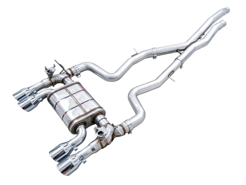 AWE Tuning 3025-42070 BMW F8X M3/M4 SwitchPath Catback Exhaust - Chrome Silver Tips