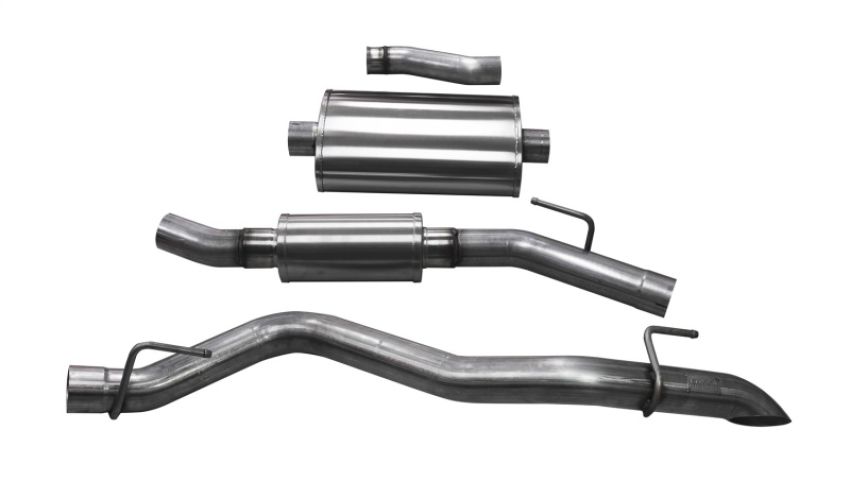 CORSA Performance 21063 Corsa 2020-2024 Jeep Gladiator JT 3.0in Cat-Back Touring Single Side Exit w/ Turn Down Tip