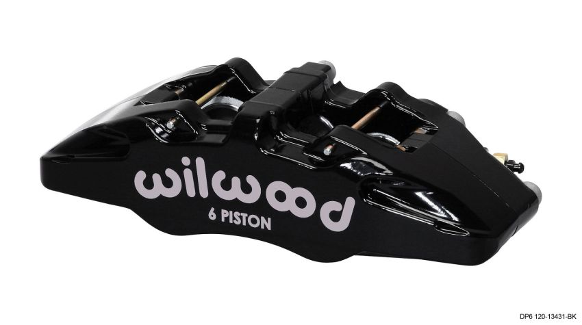 Wilwood 120-13431-BK Caliper-Forged Dynapro 6 5.25in Mount-L/H 1.62/1.38in/1.38in Pistons .38in Disc