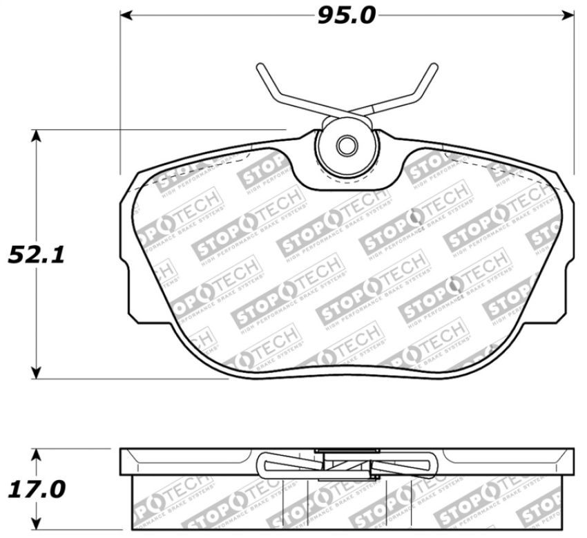 Stoptech 309.04930 Performance Brake Pads