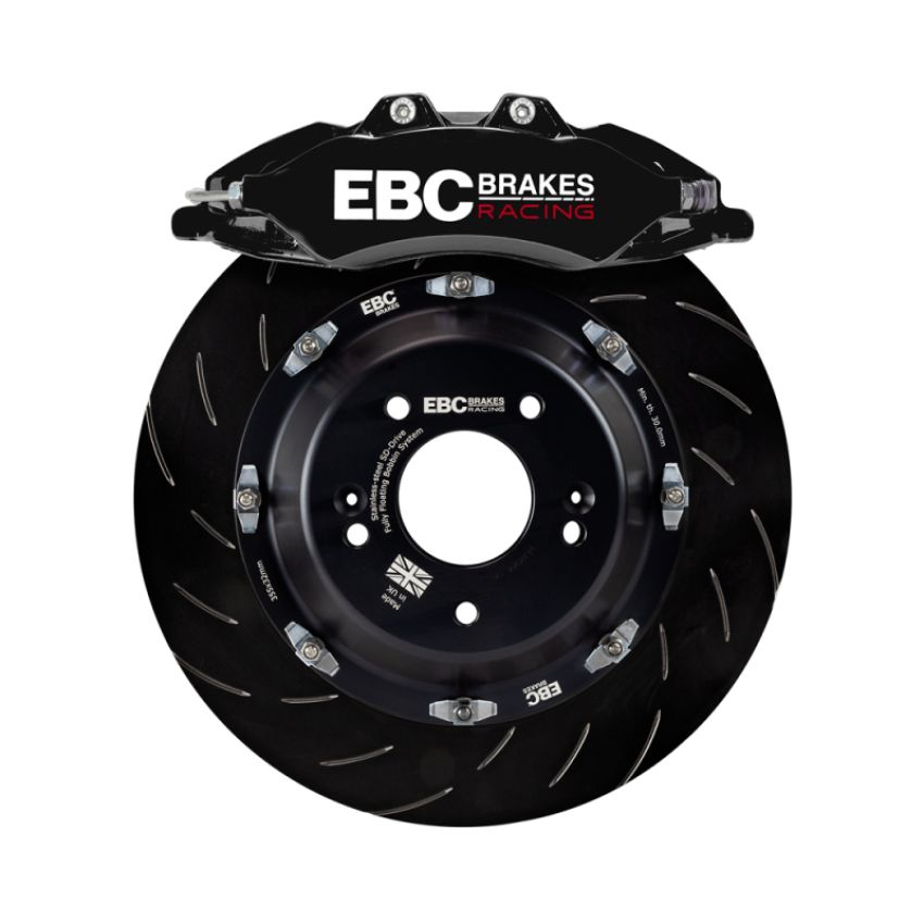 EBC BBK050BLK-1 Racing 07-13 BMW M3 (E90/E92/E82) Black Apollo-6 Calipers 380mm Rotors Front Big Brake Kit