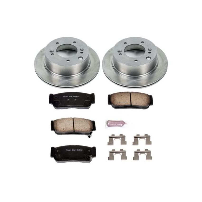 PowerStop KOE5901 OE Stock Replacement Low-Dust Ceramic Brake Pad and Rotor Kit