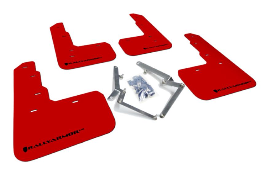 Rally Armor MF47-UR-RD/BLK Red Mud Flap/Black Logo