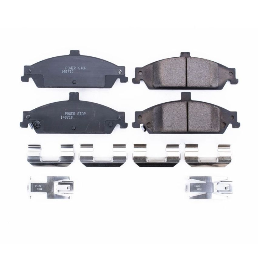 PowerStop 17-727 PowerStop - Z17 Low-Dust Ceramic Brake Pads with Hardware
