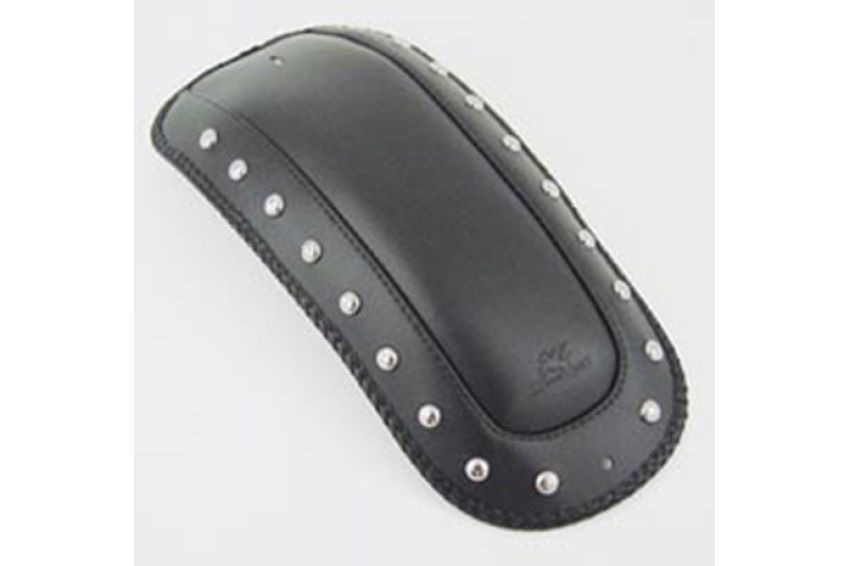 Mustang Motorcycle 78083 Mustang 00-11 Yamaha V-Star 1100 Classic, 02-11 V-Star 1100 Silverado Fender Bib w/Studs - Black
