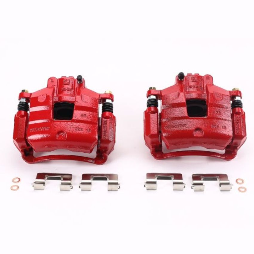 PowerStop S5546 Red Powder Coated Calipers