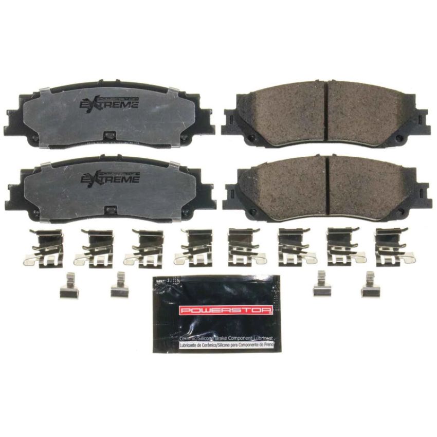 PowerStop Z36-2439 PowerStop - Z36 Truck and SUV Carbon-Fiber Ceramic Brake Pads with Hardware Kit