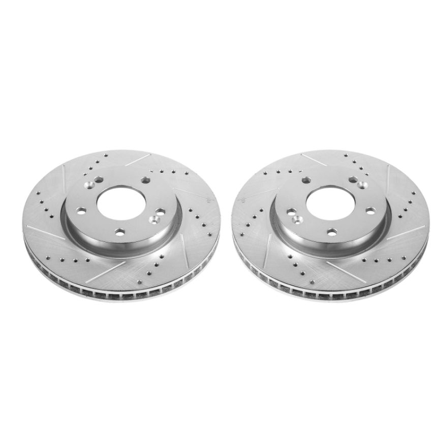 PowerStop JBR1520XPR PowerStop Evolution Performance Drilled, Slotted & Plated Brake Rotor Pair
