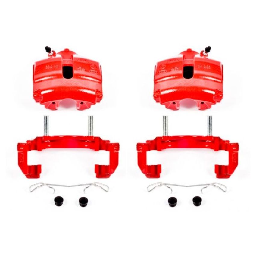 PowerStop S2974A Red Powder Coated Calipers