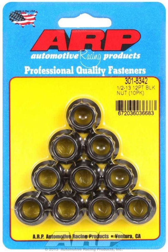 ARP ARP301-8342 1/2-13 12pt Nut Kit 10pk