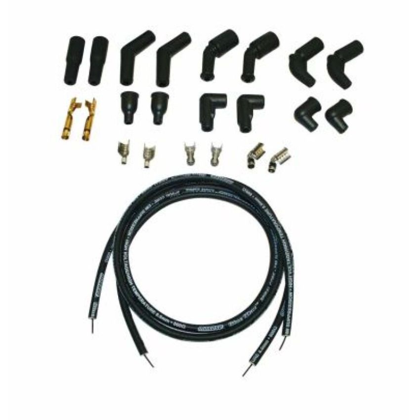 Moroso 27288 78-15 Harley-Davidson Universal Spiral Core Wire Set - Black
