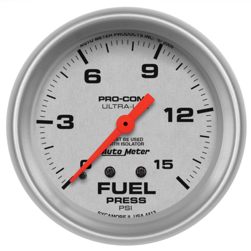 AutoMeter 4413 GAUGE, FUEL PRESSURE, 2 5/8