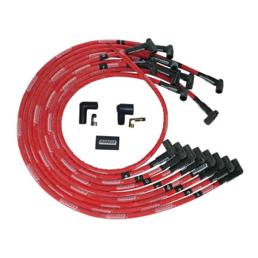 MOROSO MOR52543 Ultra Plug Wire Set BBC Under V/C Red